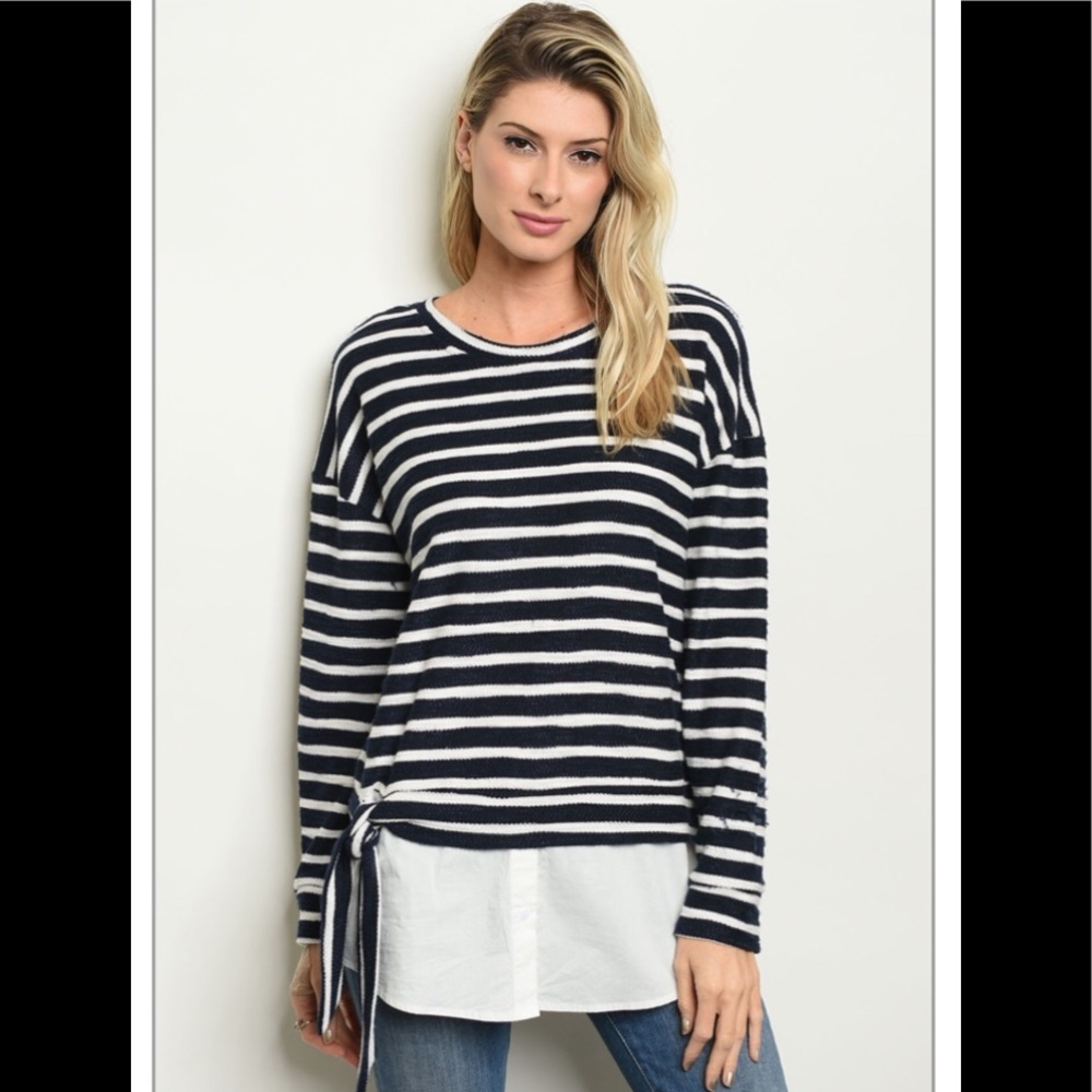 Stripe Layered Sweater